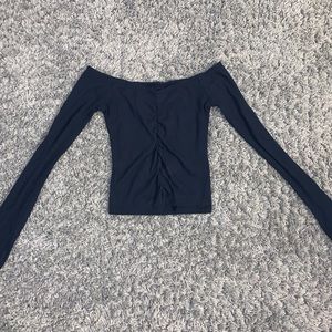 Hollister Off the Shoulder Long Sleeve Top